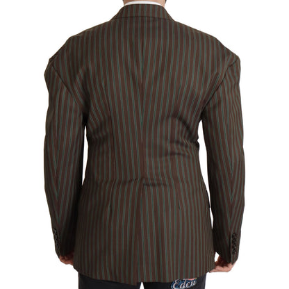 Dolce & Gabbana Multicolor Stripes Double Breasted Blazer