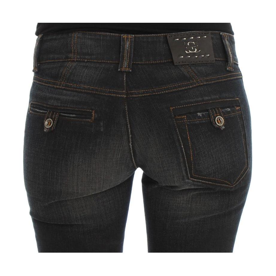 Ermanno Scervino Blue Wash Cotton Slim Fit Jeans