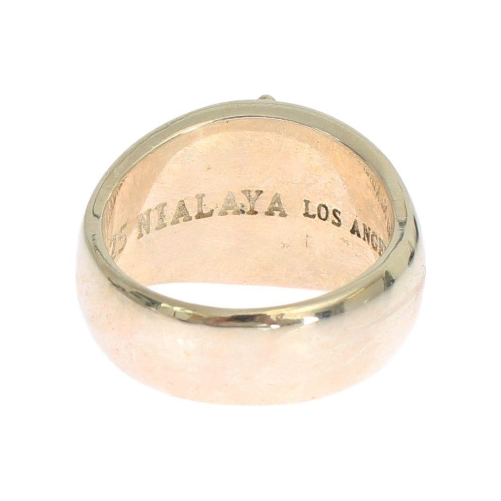 Nialaya Silver Crest 925 Sterling Ring