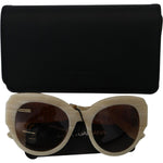 Dolce & Gabbana Beige Acetate Full Rim Brown Lense DG4294 Sunglasses GLA1047