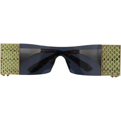 Dolce & Gabbana Gold Metal Rectangle Shades DG2263 Sunglasses