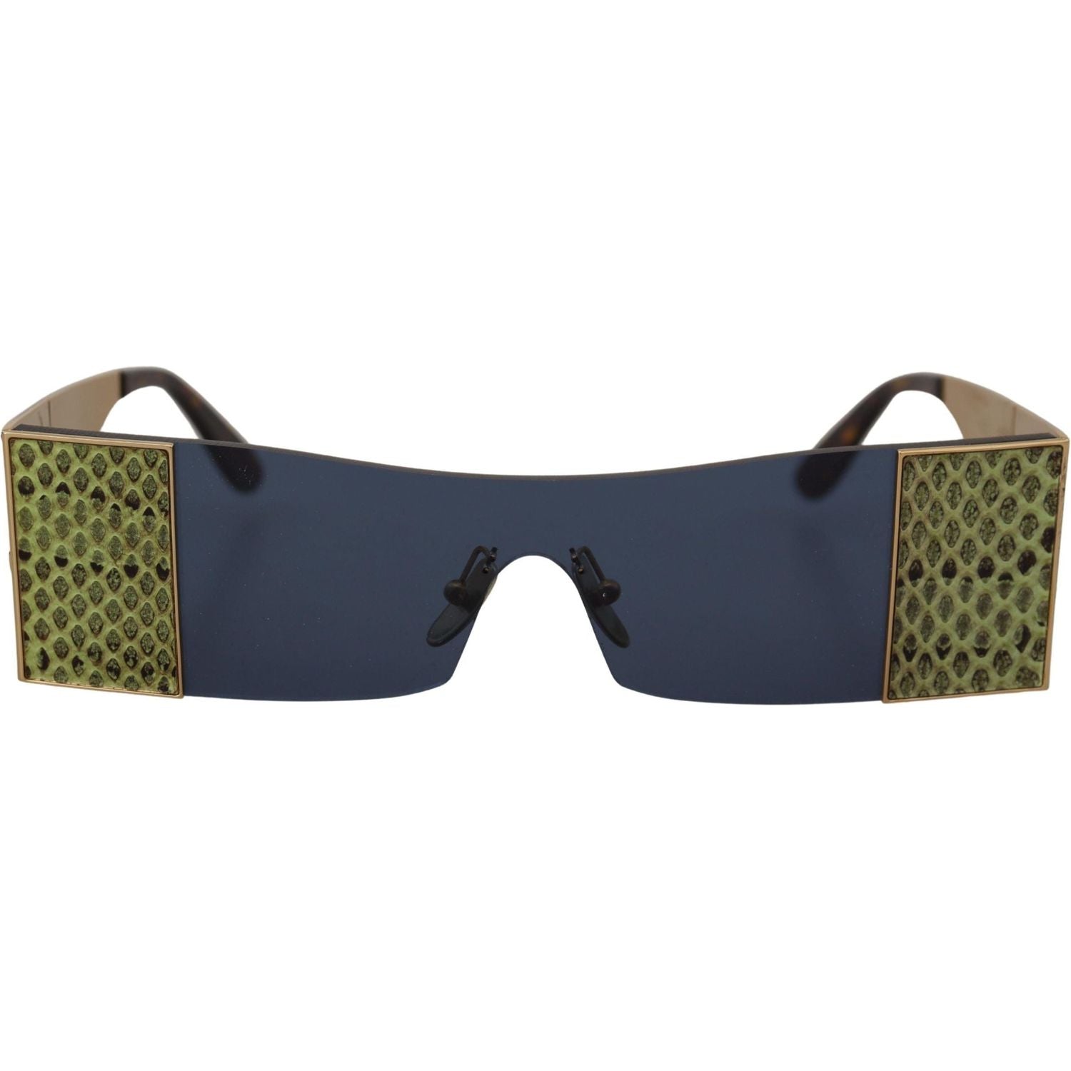 Dolce & Gabbana Gold Metal Rectangle Shades DG2263 Sunglasses