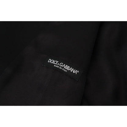 Dolce & Gabbana Black Virgin Wool Waistcoat Formal Dress Vest