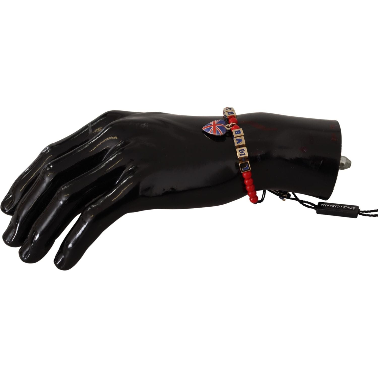 سوار دولتشي آند غابانا الأنيق المصنوع من الزجاج الأزرق والأحمر وزاما