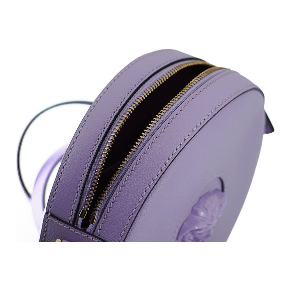 Versace Elegant Purple Round Shoulder Bag