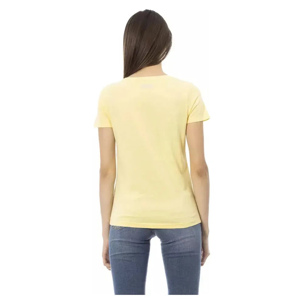 Trussardi Action Yellow Cotton T-Shirt