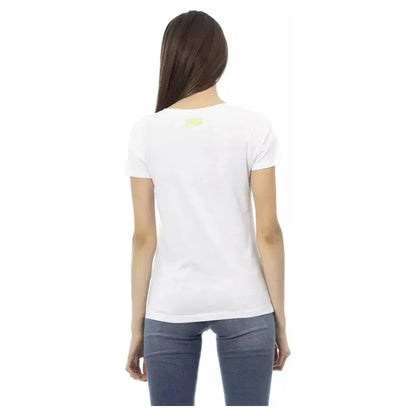 Trussardi Action White Cotton Women T-Shirt