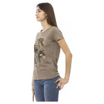 Trussardi Action Brown Cotton Women T-Shirt TR-23034-XS