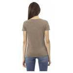 Trussardi Action Brown Cotton Women T-Shirt TR-23034-XS