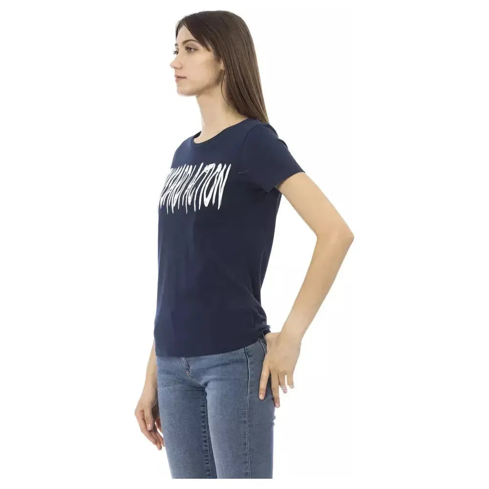Trussardi Action Blue Cotton Women T-Shirt