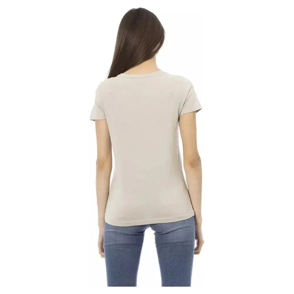 Trussardi Action Beige Cotton T-Shirt