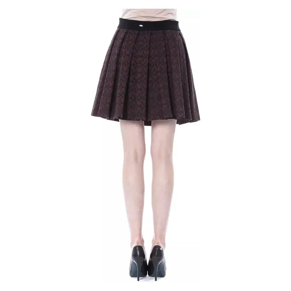 BYBLOS Brown Cotton Women Skirt BY-17679-IT40|S