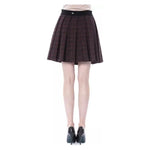 BYBLOS Brown Cotton Women Skirt BY-17679-IT40|S
