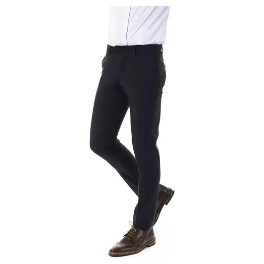 Uominitaliani Gray Wool Men's Suit Pant UO-17038-IT52 | XL