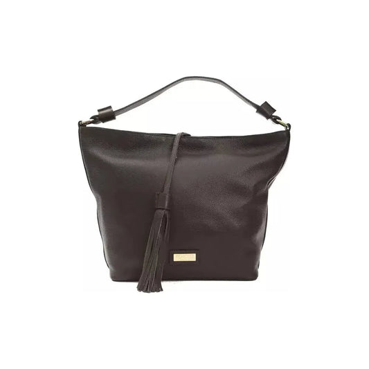 Pompei Donatella Brown Leather Women Shoulder Bag WOMAN SHOULDER BAGS