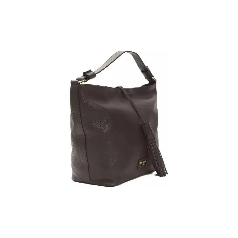Pompei Donatella Brown Leather Women Shoulder Bag WOMAN SHOULDER BAGS