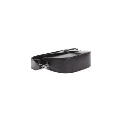 Pompei Donatella Black Leather Women Crossbody Bag
