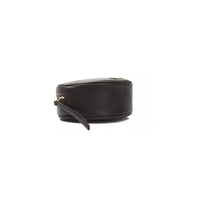 Pompei Donatella Black Leather Women Crossbody Bag Crossbody Bag