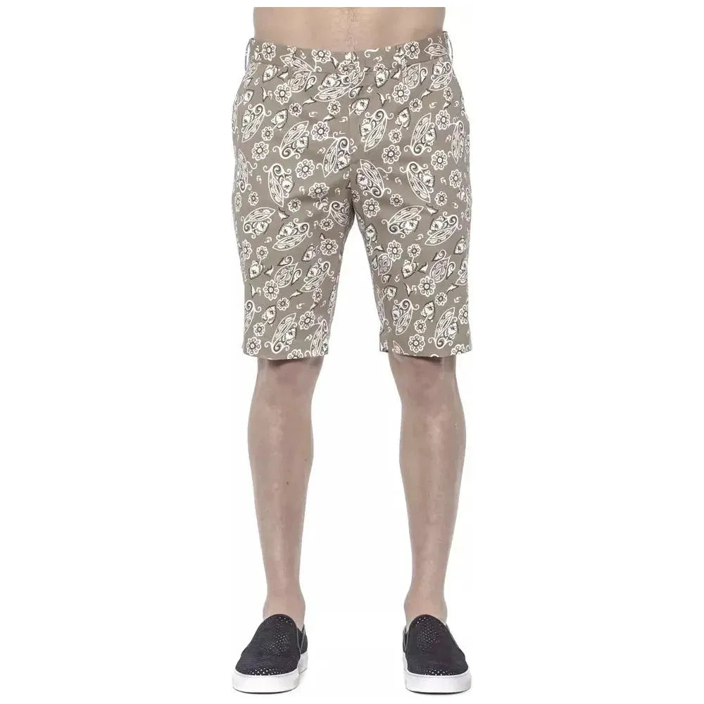 PT Torino Beige Cotton Men Bermuda Short