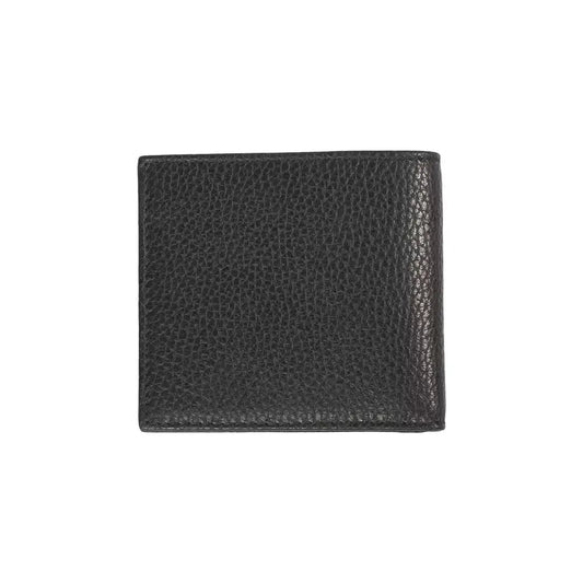 Trussardi Black Leather Men's Wallet TR-20725
