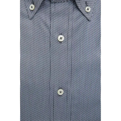 Robert Friedman Blue Cotton Men Shirt