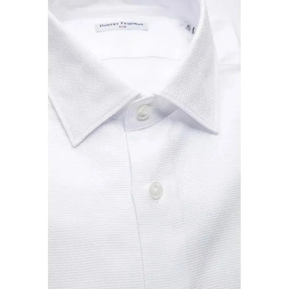 Robert Friedman White Cotton Men's Shirt