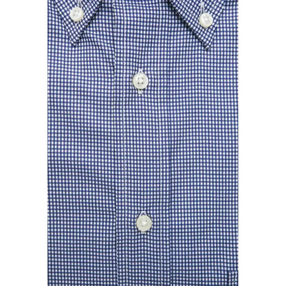 Robert Friedman Blue Cotton Men Shirt