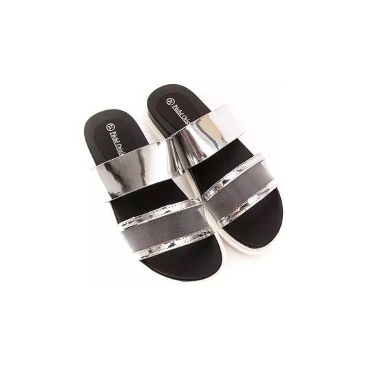 Péché Originel Silver Polyethylene Women Sandal PC-18724-EU39/US9-FBB-225