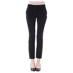 BYBLOS Black Polyester Women Pants BY-17642-IT38 | XS