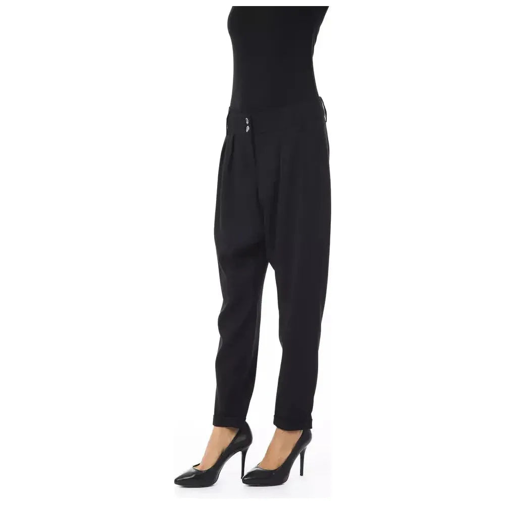 BYBLOS Black Polyester Pant