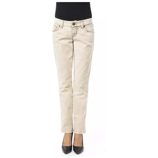 BYBLOS Beige Cotton Women Jean