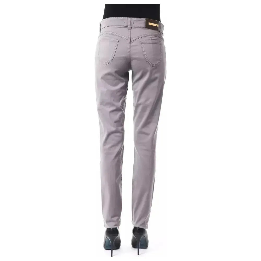BYBLOS Gray Cotton Women Pants BY-17633-W30