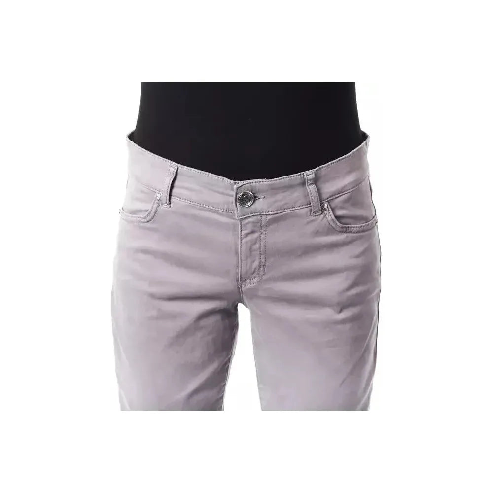 BYBLOS Gray Cotton Women Pants BY-17633-W30