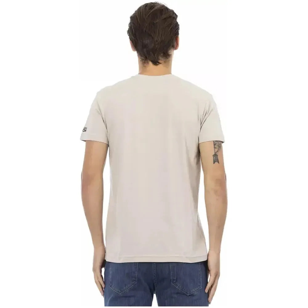 Trussardi Action Beige Cotton T-Shirt