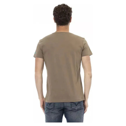 Trussardi Action Brown Cotton Men's T-Shirt