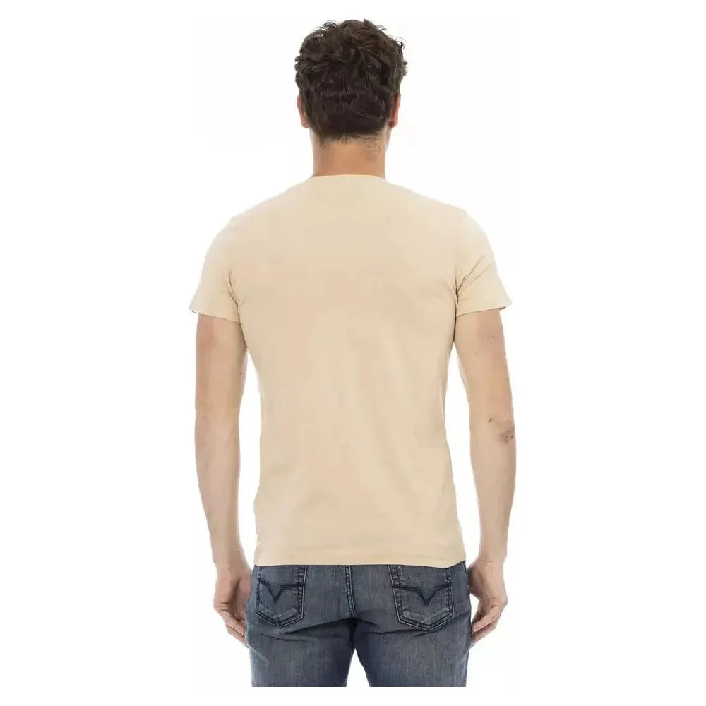 Trussardi Action Beige Cotton T-Shirt