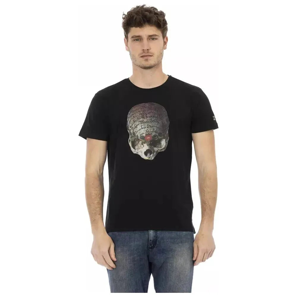 Trussardi Action Black Cotton T-Shirt