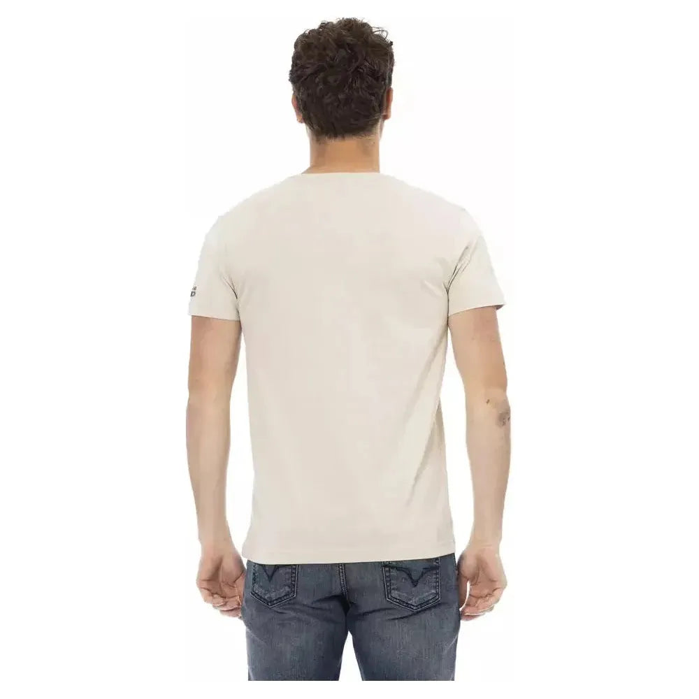 Trussardi Action Beige Cotton T-Shirt