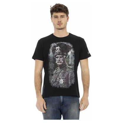 Trussardi Action Black Cotton Men T-Shirt