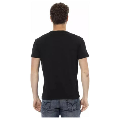 Trussardi Action Black Cotton Men T-Shirt