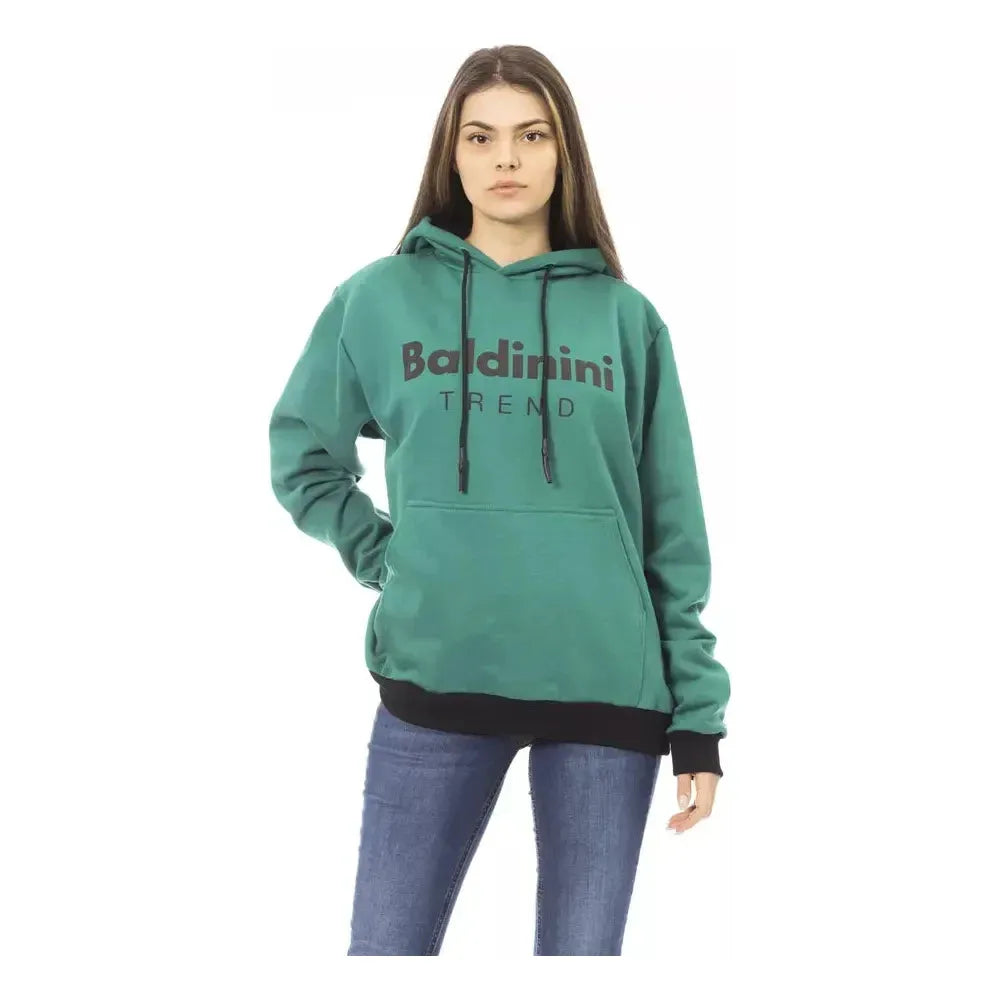 Baldinini Trend Black Cotton Sweatshirt