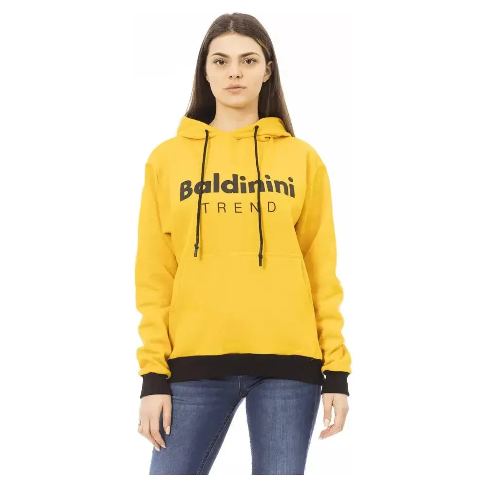 Baldinini Trend Yellow Cotton Sweatshirt