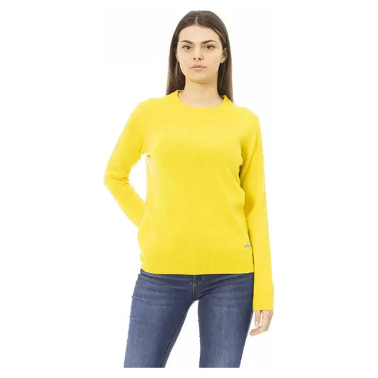 Baldinini Trend Yellow Wool Women Sweater BA-22514-S