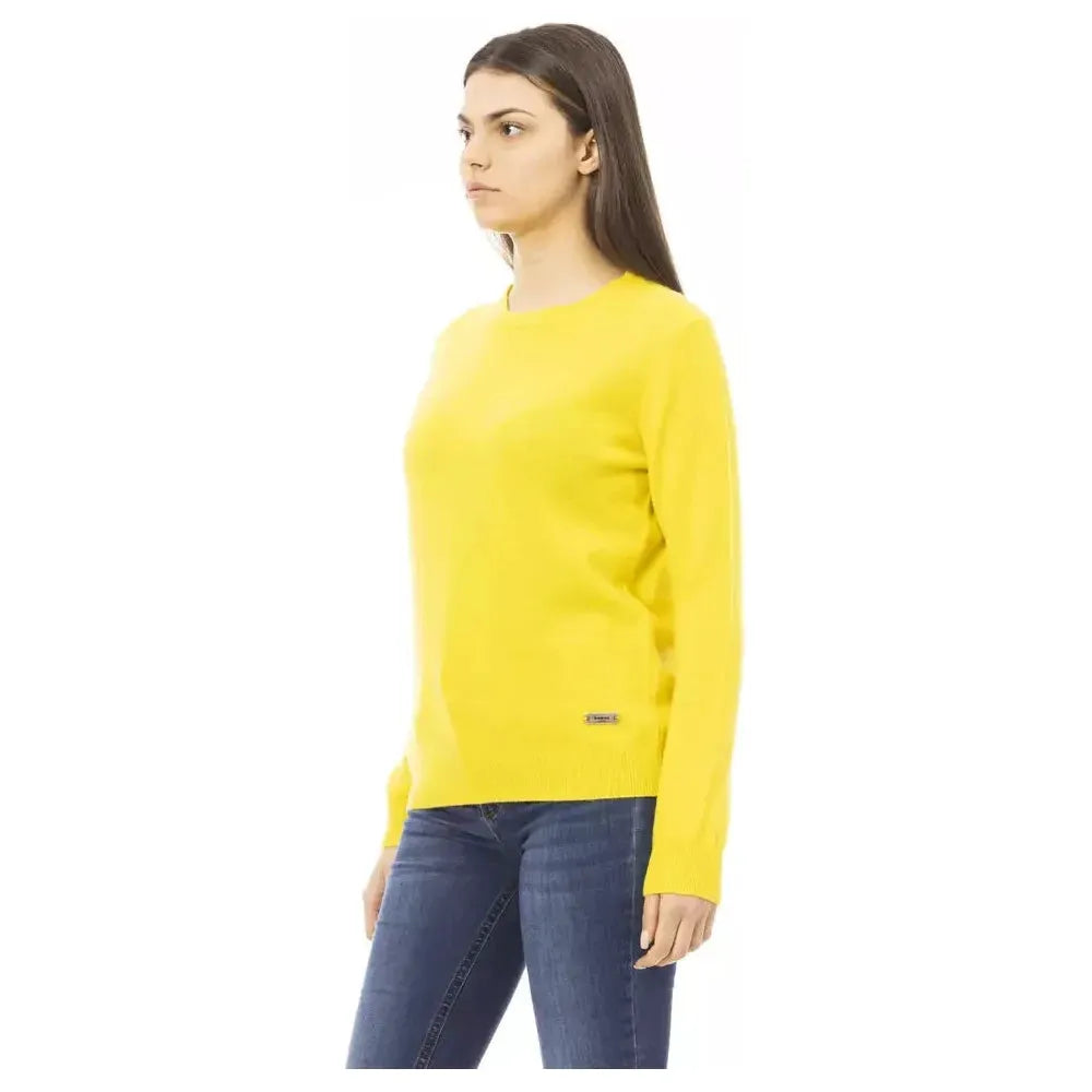 Baldinini Trend Yellow Wool Sweater