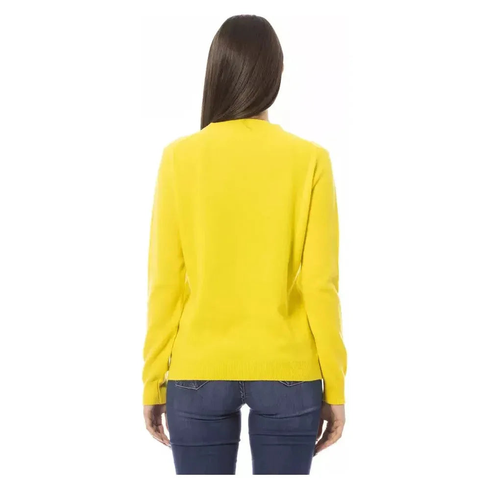 Baldinini Trend Yellow Cashmere Women Sweater