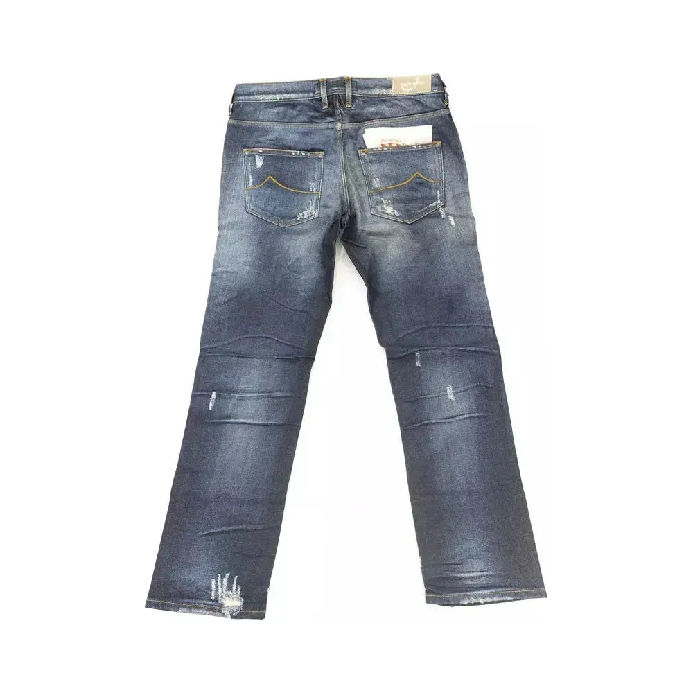 Jacob Cohen Blue Cotton Women Jeans