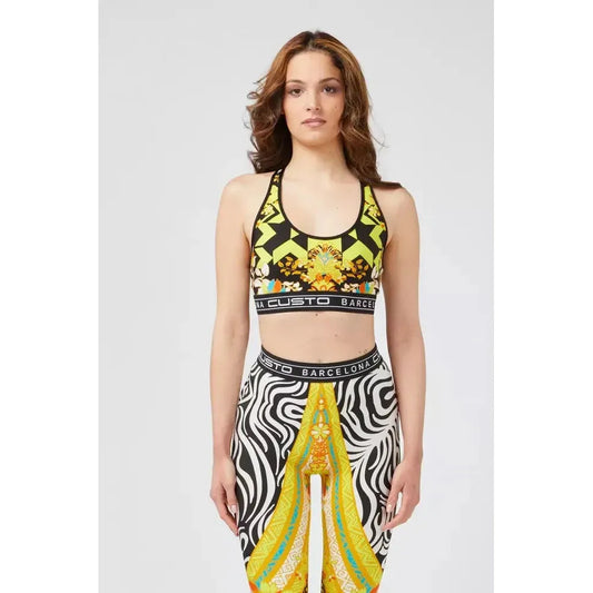 Custo Barcelona Yellow Polyamide Women Top CU-22186-M