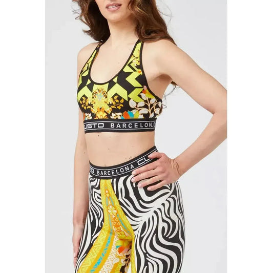 Custo Barcelona Yellow Polyamide Women Top CU-22186-M