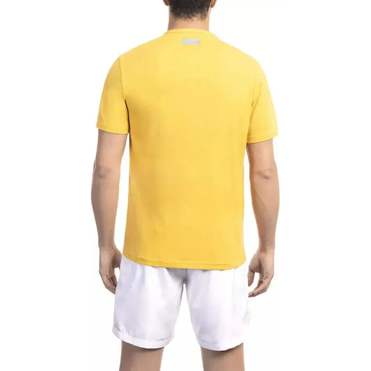 Bikkembergs Yellow Cotton Men T-Shirt BI-22052-S