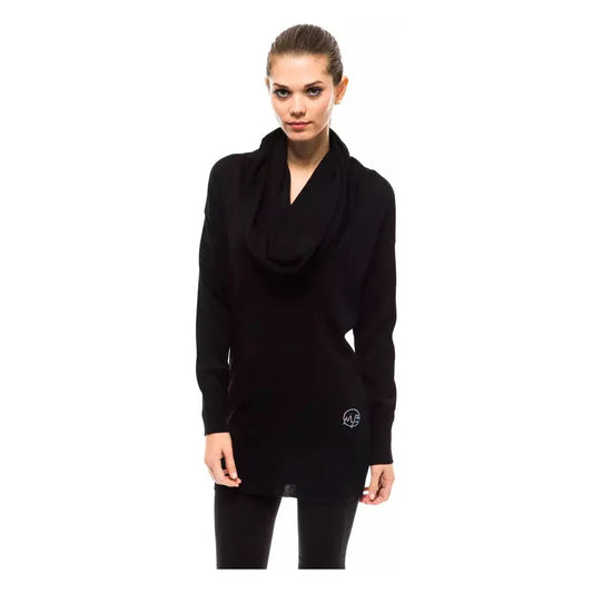 Montana Blu Black Wool Women Sweater